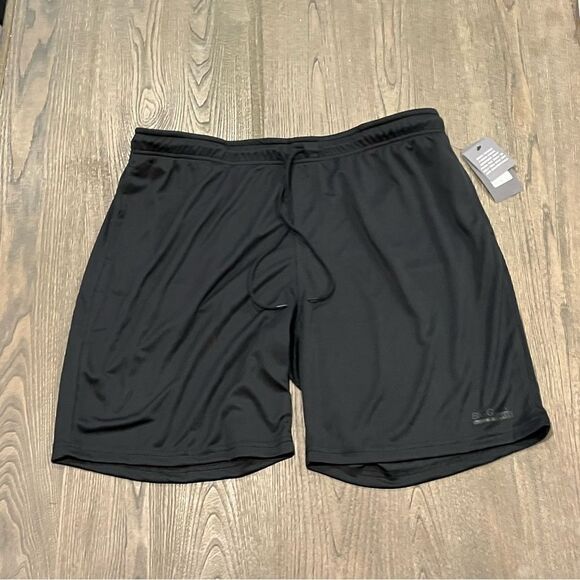 NWT Johnny Bigg Active Textured Knit Shorts Black Size 3X - Picture 1 of 4